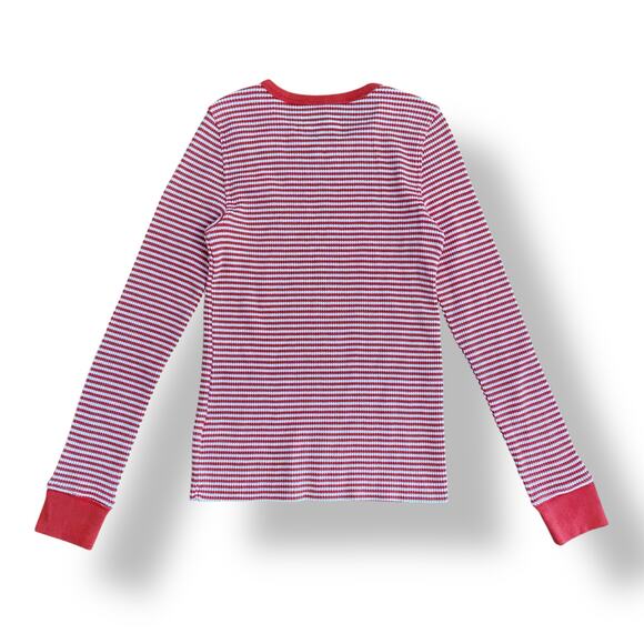 American Eagle NWT Striped Long Sleeve Shirt Womens Size XS Red White - Picture 6 of 9